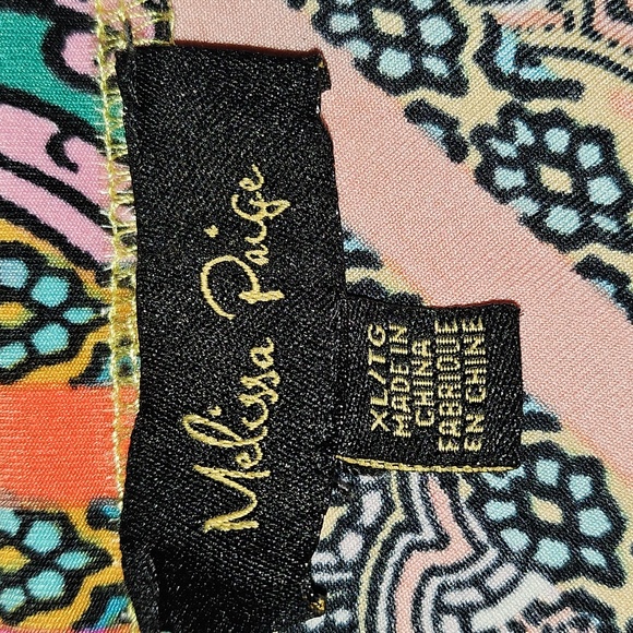 Melissa Paige Colorful Patchwork Maxi Skirt XL - Picture 2 of 7